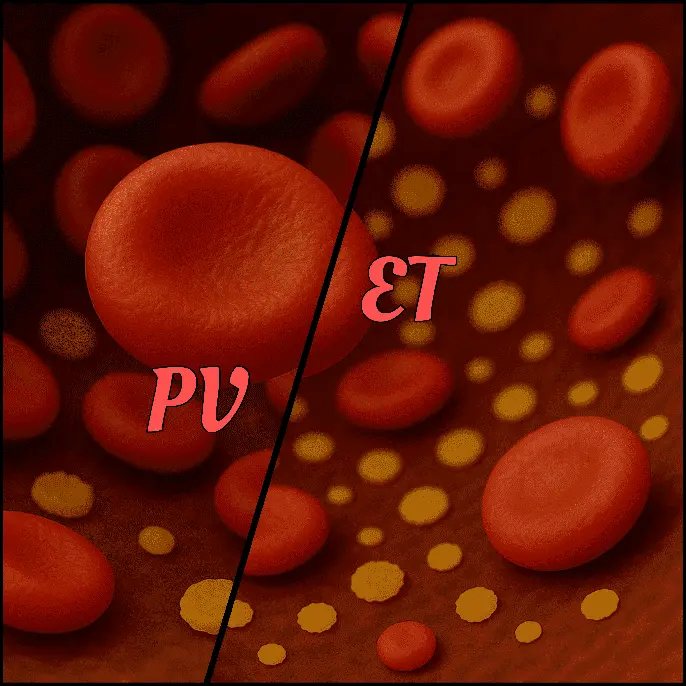 Μυελουπερπλαστικά Αληθής πολυκυτταραιμία (PV) Ιδιοπαθής Θρομβοκυττάρωση (ΕΤ)